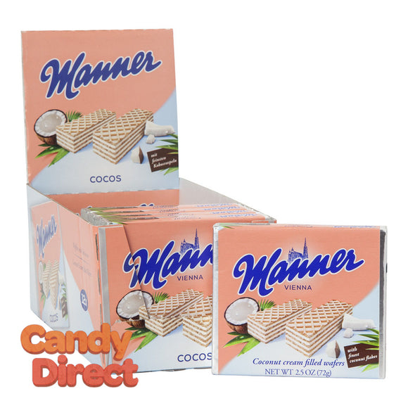 Manner Wafers Coconut 2.54oz - 12ct