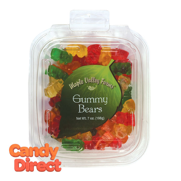 Maple Valley Farms Bears Gummy 7oz Peg Tub - 6ct