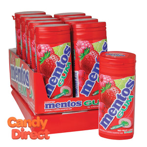 Mentos Gum Red Fruit And Lime Sugar Free 1.06oz - 10ct