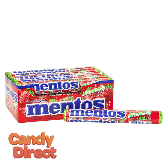 Mentos Strawberry Roll 1.32oz - 15ct