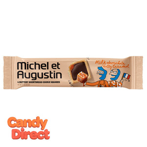 Michel Et Augustin With Caramel Cookie Square Milk Chocolate 4 Pc 1.2oz - 18ct