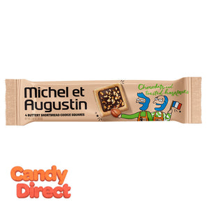 Michel Et Augustin With Hazelnut Cookie Squares Milk Chocolate 4 Pc 1.07oz - 18ct