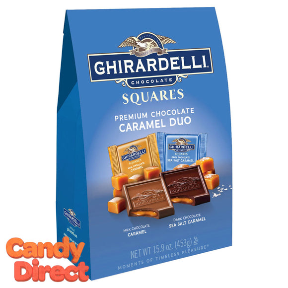 Milk Chocolate Caramel Duo Ghirardelli Premium Squares - 6ct