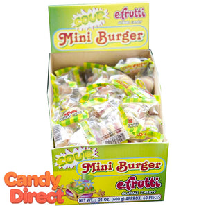 Mini Sour Gummi Burgers - 60ct