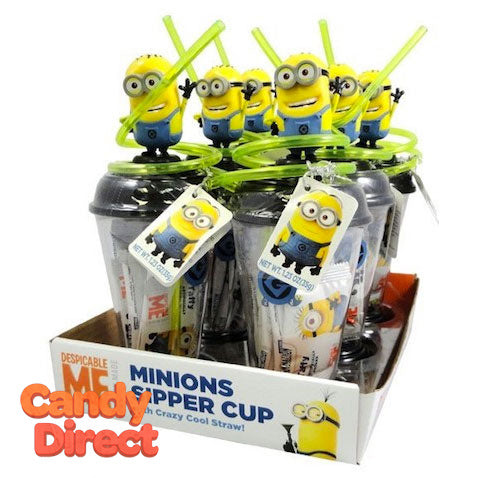 Minions Sipper Cups with Taffy - 6ct