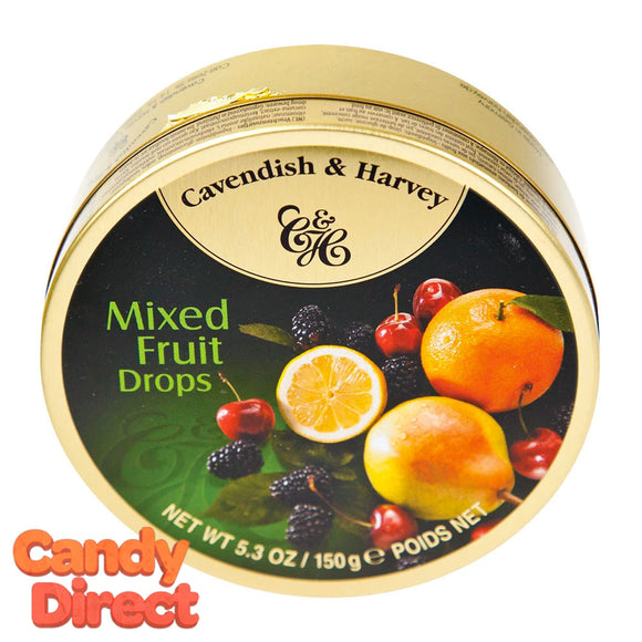 Mixed Fruit Cavendish & Harvey Drops - 12ct Tins