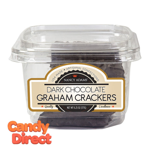 Nancy Adams Dark Chocolate Graham Crackers 6.25oz Tub - 6ct