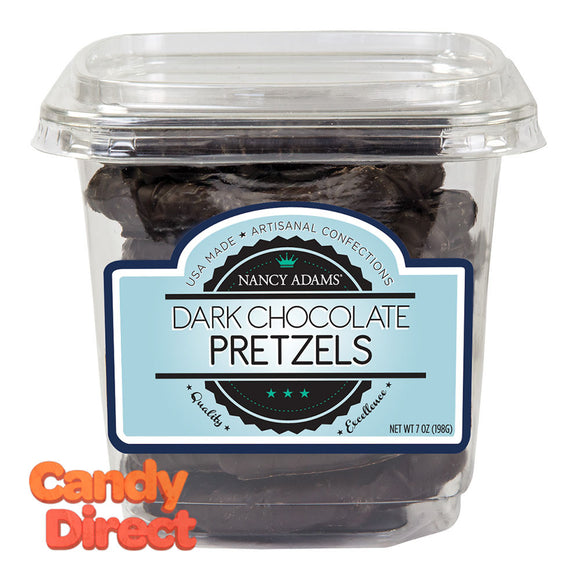 Nancy Adams Dark Chocolate Pretzels 7oz Tub - 12ct