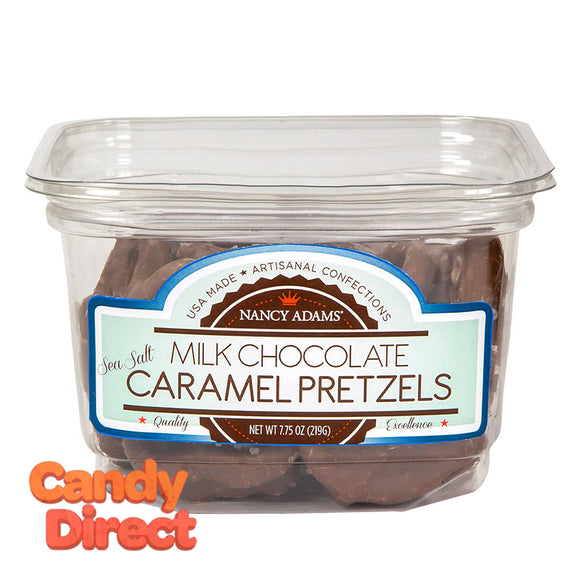 Nancy Adams Milk Chocolate Caramel Pretzels 7.75oz Tub - 12ct