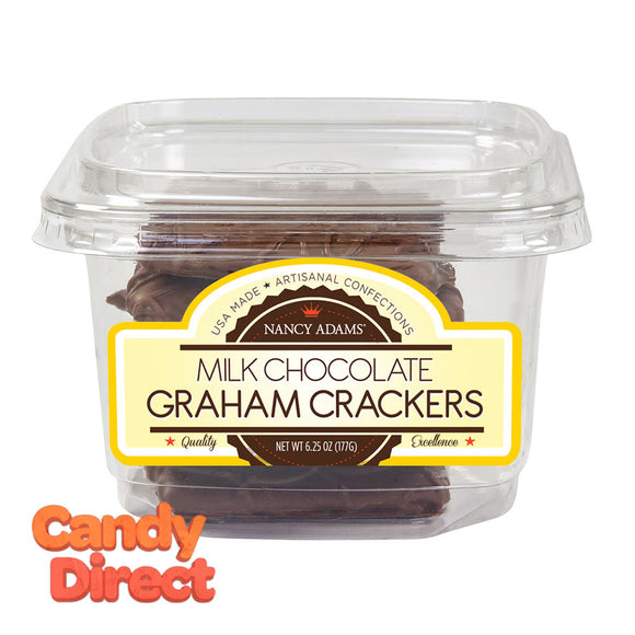 Nancy Adams Milk Chocolate Graham Crackers 6.25oz Tub - 6ct