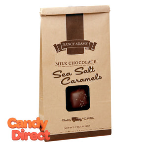 Nancy Adams Milk Chocolate Sea Salt Caramels 7oz Bag - 12ct
