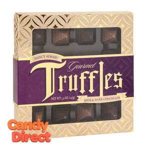 Nancy Adams Milk And Dark Chocolate Truffles 5.2oz Box - 6ct