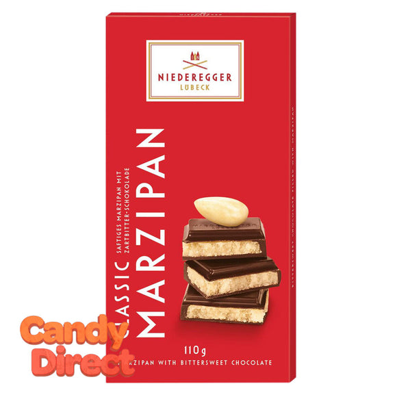 Niederegger Bittersweet Marzipan Classic 3.88oz Bar - 10ct