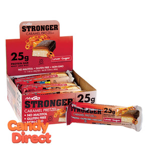 Nugo Protein Bar Stronger Caramel Pretzel 2.82oz - 12ct