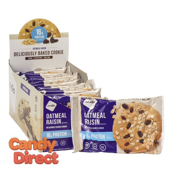 Nugo Protein Cookie Oatmeal Raisin 3.53oz - 12ct