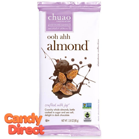 Ooh Ahh! Almond Chuao Dark Chocolate Bars - 10ct