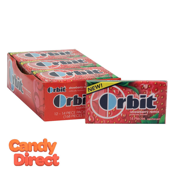 Orbit Strawberry Gum Sugar Free - 12ct