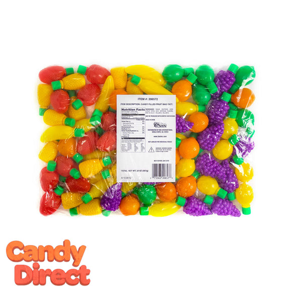 Plastic Fruit Filled With Candy - 72ct