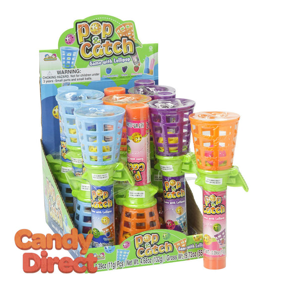 Pop And Catch Game Lollipop 0.39oz - 12ct