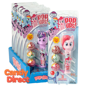 Pop Ups Lollipop My Little Pony 1.26oz Blister Pack - 6ct