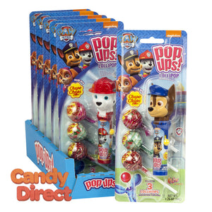 Pop Ups Lollipop Paw Patrol 1.26oz Blister Pack - 6ct
