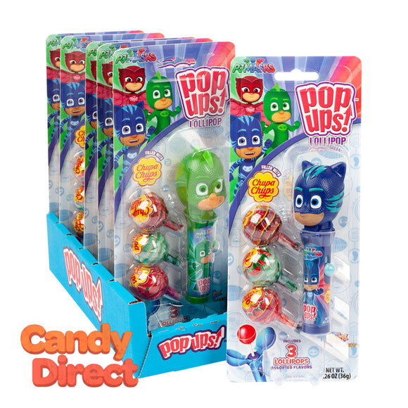 Pop Ups Lollipops Pj Masks 1.26oz Blister Pack - 6ct