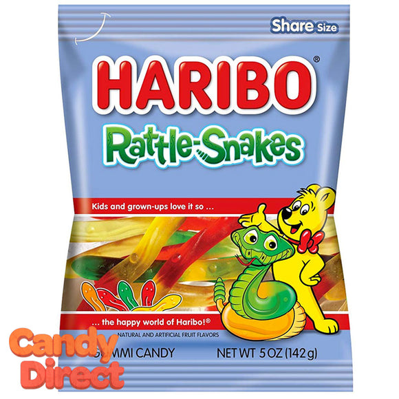 Rattle Snakes Haribo Gummi Candy 5oz Bag - 12ct