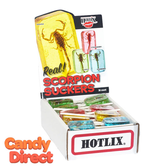 Real Scorpions Lollipops - 36ct