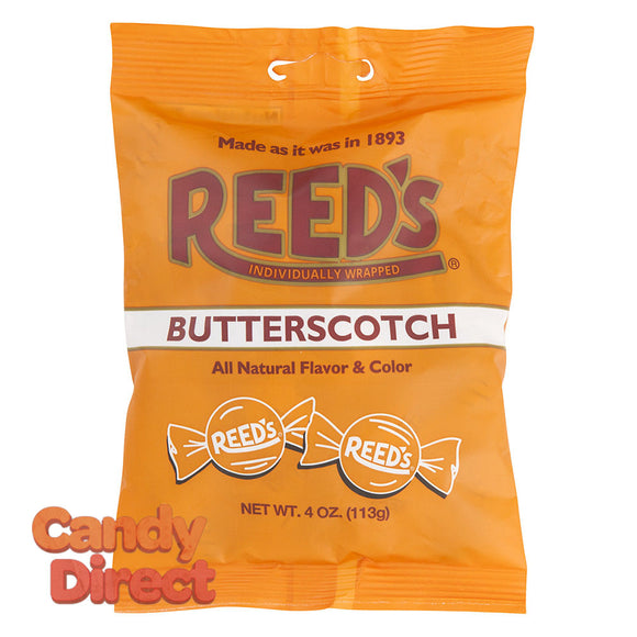 Reed's Butterscotch Candy 4oz Peg Bag - 12ct