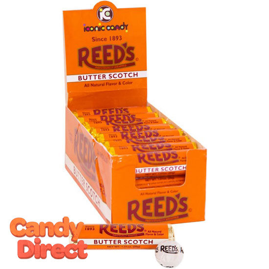 Reed's Butterscotch Rolls Candy - 24ct