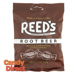 Reed's Root Beer Candy 4oz Peg Bag - 12ct