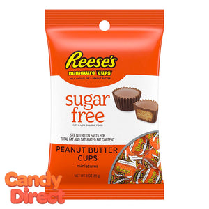 Reeses Sugar Free Peanut Butter Cups Peg Bag - 12ct