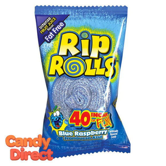 Rip Rolls - Blue Raspberry 24ct Display Box – CandyDirect.com