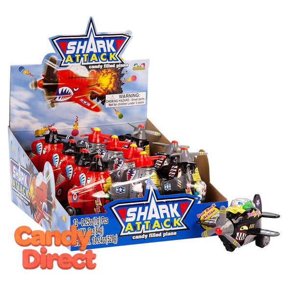 Shark Attack Candy Toy Plane 3oz - 12ct