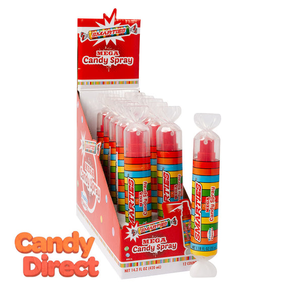 Smarties Spray Mega Candy 1.18oz - 12ct