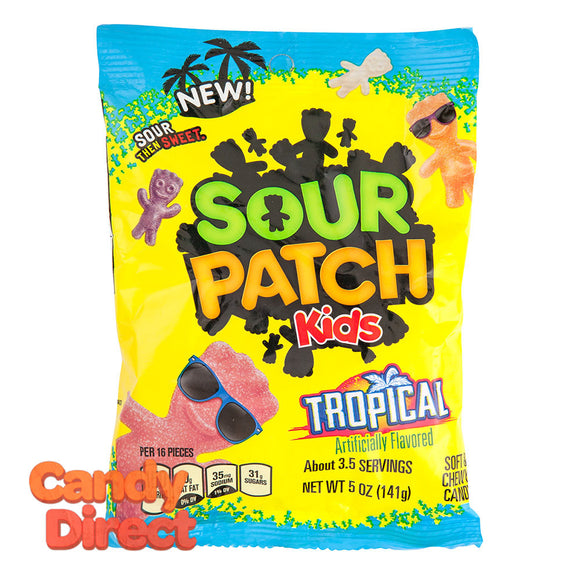 Sour Kids Tropical Patch 5oz Peg Bag - 12ct