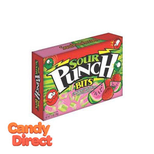Sour Punch Bites Theater Boxes Strawberry Watermelon - 12ct