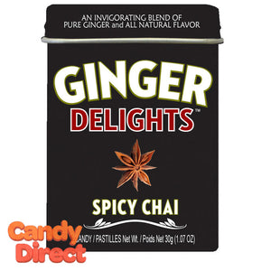 Spicy Chai Ginger Delights - 12ct Tins