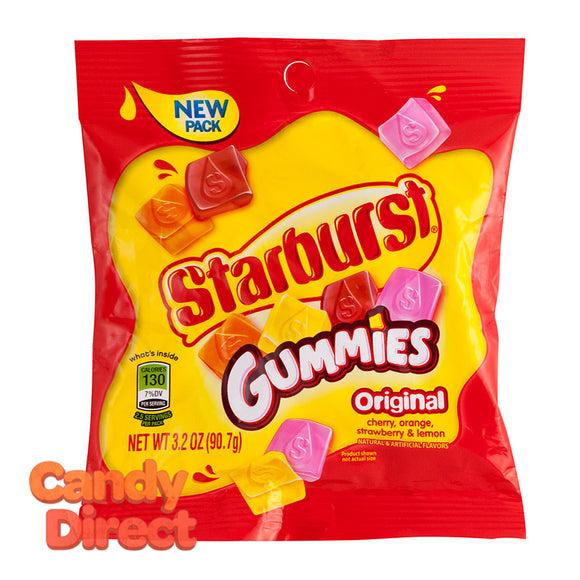 Starburst Original Gummies 3.2oz Peg Bag - 12ct