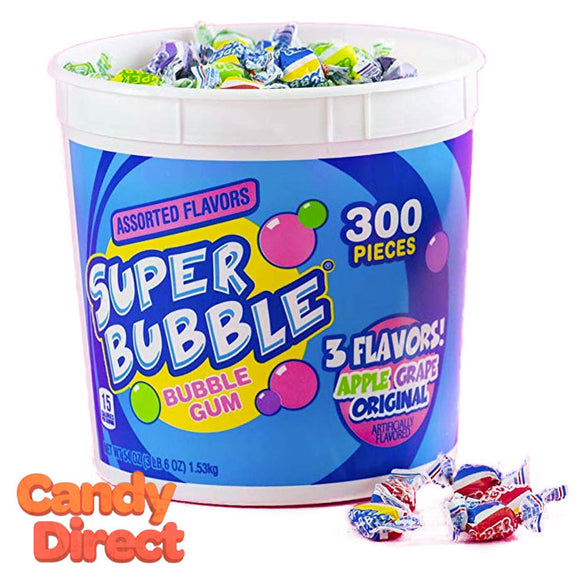 Super Bubble 3 Flavor Bucket - 300ct