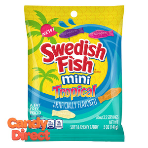 Swedish Mini Tropical Fish 5oz Peg Bag - 12ct