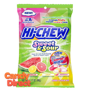 Sweet & Sour Hi Chew Mix 3.17oz Peg Bag - 6ct