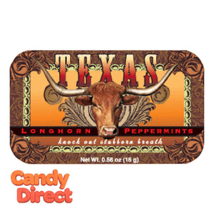 Texas Long Horn Mints Tins - 24ct