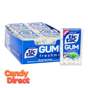 Tic Tac Freshmint Gum 0.95oz - 12ct