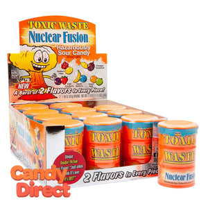 Toxic Waste Nuclear Fusion Candy 1.48oz Drum - 12ct