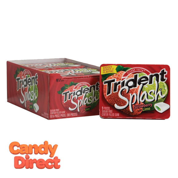 Trident Gum Splash Strawberry Lime - 10ct