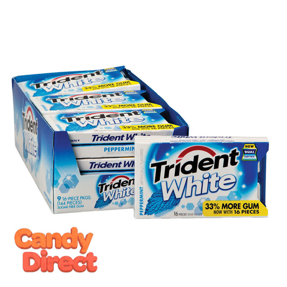 Trident Gum White Peppermint - 9ct