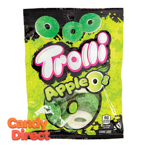 Trolli Apple Gummy O's 4.25oz Peg Bag - 12ct