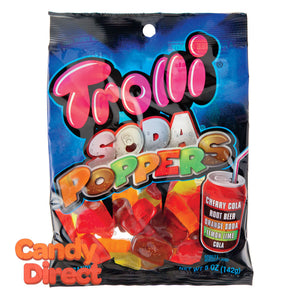 Trolli Soda Poppers Gummy 5oz Peg Bag - 12ct