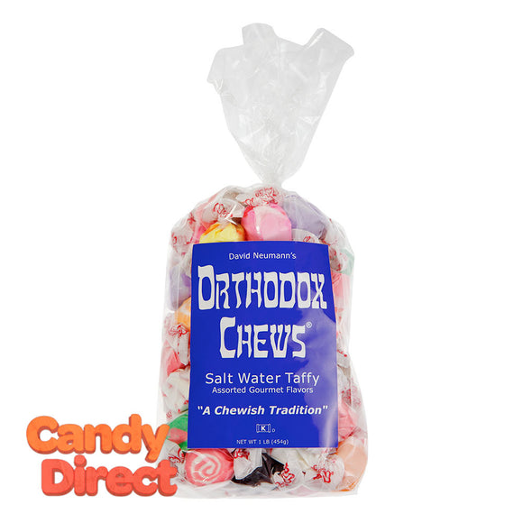 Water Taffy Orthodox Chews Assorted Salt 16oz Bag - 12ct